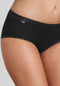 sloggi Basic+ - Dames Midi slip - Extra zachte naden - Zwart (4-pack)