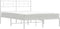 vidaXL - Bedframe - met - hoofdbord - metaal - wit - 160x200 - cm