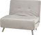 FARRIS - Slaapbank 1-zits - Lichtgrijs - Fluweel