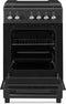 Everglades EVCK5110 - Vrijstaand Elektrisch Fornuis - 4 Kookzones - Oven 48 Liter - Mat Zwart - 50 CM - 5 Jaar Garantie