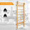 Coast Klimwand - Gymnastiekwand met Optrekstang - 81 x 14 x 195 cm - 150 kg Draagvermogen - Natuurlijk