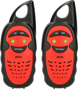Alecto FR-05RD - Walkie Talkie - Bereik tot 3 km - Rood (2 stuks)