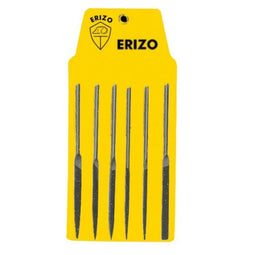 ERIZO Bestandsset - Naaldvijl - 6 Onderdelen - Plat Driehoekig Rond Vierkant (6 stuks)