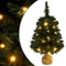 vidaXL - Kunstkerstboom - met - verlichting - en - standaard - 60 - cm - PVC - groen