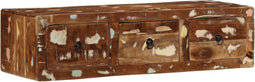 vidaXL - Tv-meubel - wandmontage - 100x32x25 - cm - massief - gerecycled - hout