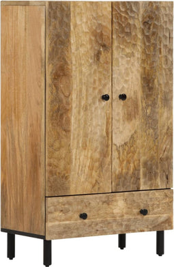 vidaXL - Hoge - kast - 60x33x100 - cm - massief - mangohout