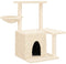 vidaXL - Kattenmeubel - met - sisal - krabpalen - 83 - cm - donkergrijs