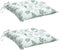 vidaXL - Stoelkussens - 2 - st - 50x50x7 - cm - stof - bladpatroon