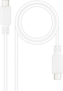 Nanocable 10.01.2301-L150-W - USB-C Kabel - 1,5 m - Wit