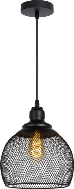Lucide MESH - Hanglamp - Ø 22 cm - Dimbaar - Zwart