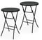 Brixy Statafels - Partytafel - Robuust Weersbestendig - Zwart (2 stuks)