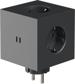 Avolt Square 2 stekkerblok met 2x USB-C 30W - Zwart