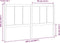 vidaXL - Hoofdbord - 205,5x4x100 - cm - massief - grenenhout - honingbruin