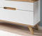 Furnilux Stockholm - Lowboard - 40x140x60cm - Wit Eiken
