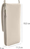 Telefoontasje Dames Crossbody - Selencia Telefoontasje Elegance Tassle - Universeel Schoudertasje telefoon - Beige