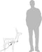 vidaXL - Kerstfiguur - rendier - met - bewegende - kop - warmwit - 76x42x87 - cm