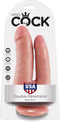 Pipedream King Cock Dubbele Dildo Double Penetrator met Zuignap - 22cm - beige