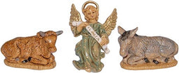 Kerststal Set Os, Ezel en Engel