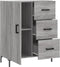 vidaXL - Dressoir - 69,5x34x90 - cm - bewerkt - hout - grijs - sonoma - eikenkleurig
