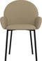 vidaXL - Eetkamerstoelen - 2 - st - kunstleer - cappuccinokleurig