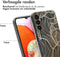 iMoshion Hoesje Geschikt voor Samsung Galaxy A14 (5G) / A14 (4G) Hoesje Siliconen - iMoshion Design hoesje - Meerkleurig / Golden Leaves Transparant