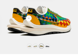 Nike VaporWaffle Woven sacai Jean Paul Gaultier - Sneakers - Gestapelde zool - Gusto/Safety Orange/Sail