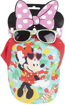 Set Minnie Mouse Zonnebril Turkoois Hoed (2 pcs)