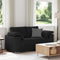 vidaXL - Zwarte - Loveseat - - - 120 - cm - Stof