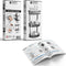 Happy Goods Doucherek - 3 Laags - Zelfklevend - RVS - Zwart - Draagcapaciteit 35 kg (2 haken)