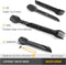 UCO - Spork Switch - utensil set - zwart