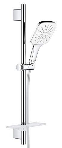 GROHE Vitalio SmartActive 130 Cube Glijstangset - QuickFix - 3 straalsoorten - chroom - 26596000