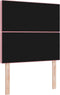 vidaXL - Hoofdbord - met - Kristallen - Knopen - - - Ge - tuft - - - Roze - - - 90 - cm - - - Fluweel