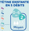 Set van 3 Dodie Anti -Color Initiation+ flessen - Glas - 270 ml - 0-6 maanden - Ronde fopspeen - Flow 2
