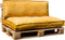 In The Mood Collection Royal Palletkussens - L120 x B80/40 x H12 cm - Velvet - Geel
