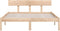 vidaXL - Bedframe - massief - grenenhout - 135x190 - cm