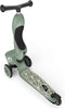 Scoot & Ride Highwaykick 1 - 2in1 Kickboard / Zitje - Verstelbare zithoogte 22,5-29cm - Groen