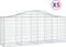 vidaXL - Schanskorven - 5 - st - gewelfd - 200x50x80/100 - cm - gegalvaniseerd - ijzer