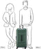 DELSEY PARIS Rempart - Uitbreidbare Trolley 80 - 4 Dubbele Rollen - Legergroen (79 cm)