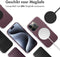 Accezz iPhone 15 Pro - MagSafe Leather Backcover - Echt leer - Paars