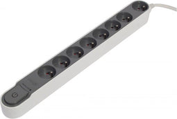 UNIVERSEEL - TCD 8VOUD.AARDE 1.5M - SCHAKEL. DONKER GRIJS