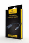 Cablexpert A-USB3C-DPF-01 - Adapter USB C naar DisplayPort - 15cm - Grijs Zwart