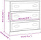 vidaXL - Dressoir - 70x35,5x67,5 - cm - bewerkt - hout - zwart