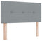 vidaXL - Hoofdbord - met - knopen - lichtgrijs - 90 - cm - stof