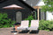 PimXL Parasol - Ø200cm - Push-up systeem - Taupe