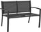 MADERA tuinmeubelen voor 4 personen: Bank + Fauteuils + Salontafel - Stalen structuur