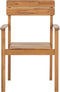 FORNELLI - Tuinstoel set van 4 - Lichte houtkleur - Acaciahout