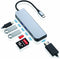 Conceptronic DONN02G - USB Hub - 4 poorten HDMI USB-C USB 3.2 - Aluminium