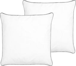 DIRAN - Kussen set van 2 - Wit - 80 x 80 cm - Katoen