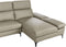 FARILA - Hoekbank - Taupe - Linkszijdig - Leer