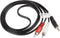 Lanberg CA-MJRC-10CC-0015-BK - 3.5mm naar 2 x RCA Kabel - 1,5 m - Zwart